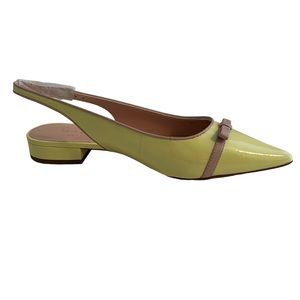 Kate Spade "Antibes" Sling Back Pointed Toe Flat in Lemon Sorbet 8.5 NEW
